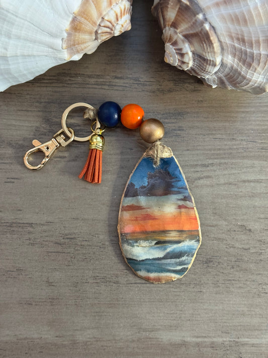 Golden Hour Coast Keychain/Bag Charm