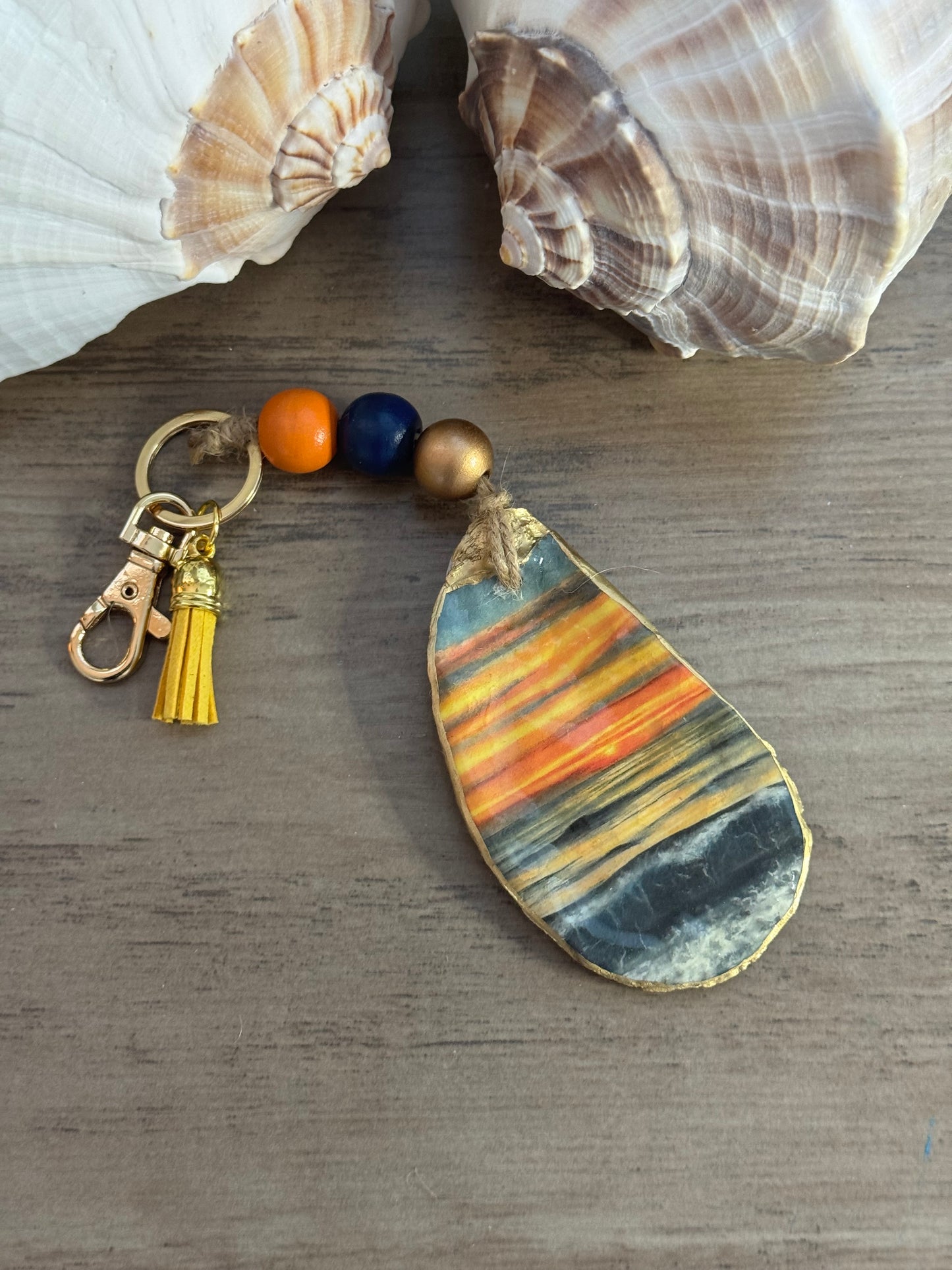 Golden Hour Coast Keychain/Bag Charm