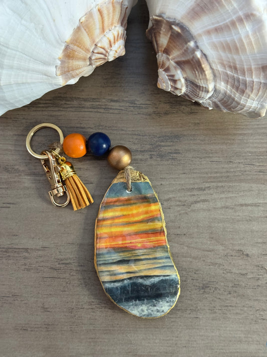 Golden Hour Coast Keychain/Bag Charm
