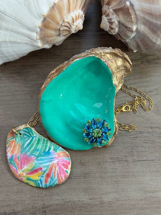 Seaside Expressions Trinket Tray With Necklace