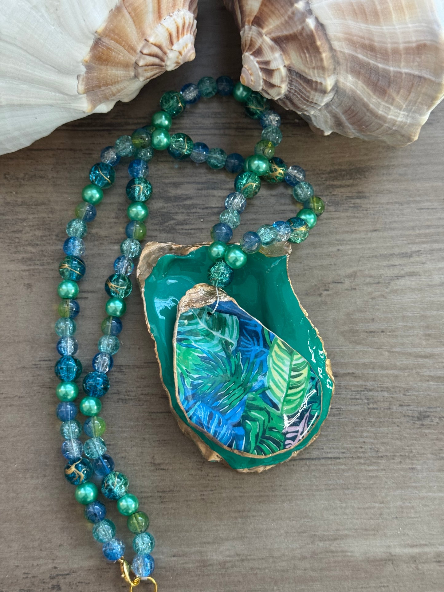 Seaside Expressions Trinket Tray with Necklace
