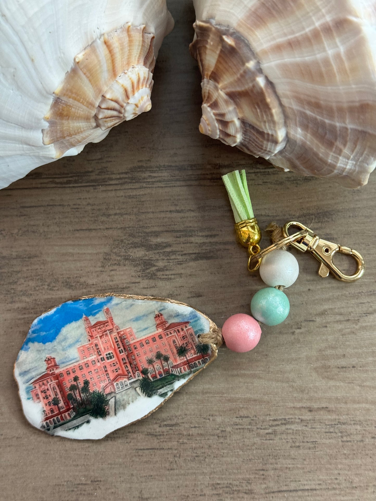 St. Pete Beach Landmark Keychain/Bag Charm