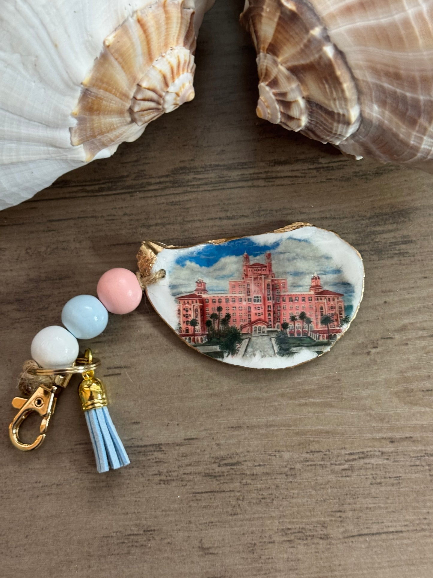St. Pete Beach Landmark Keychain/Bag Charm