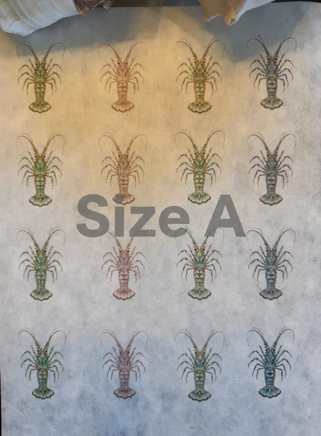 Florida Bejeweled Lobster Decoupage Rice Paper