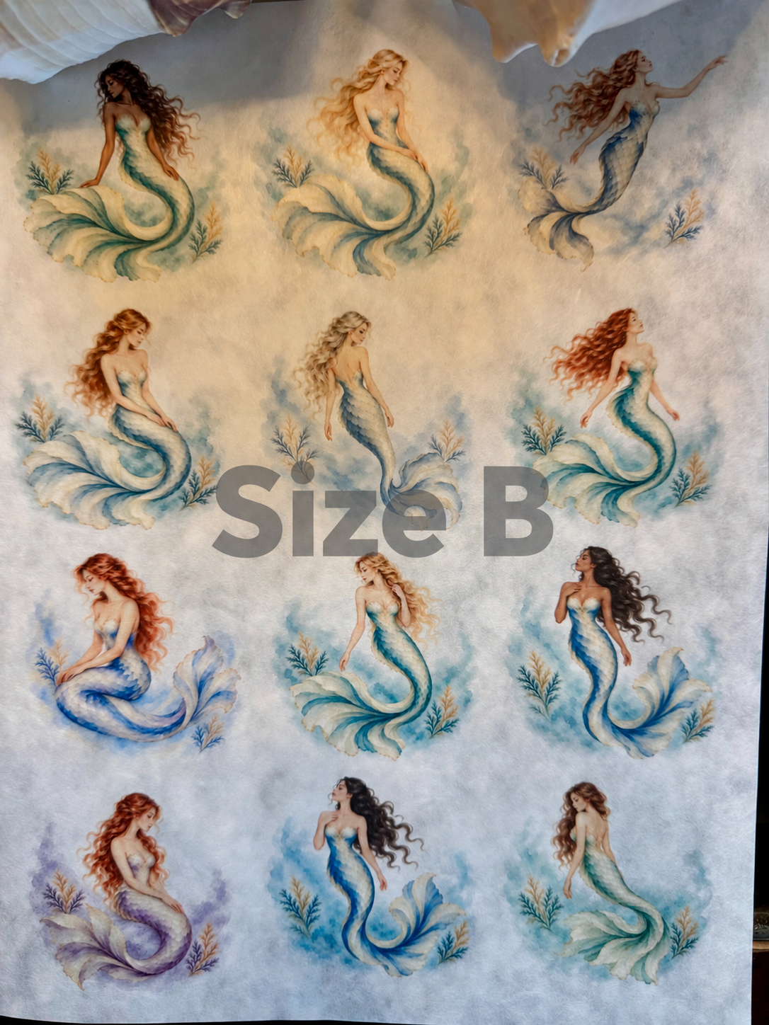 Coastal Mermaids Decoupage Rice Paper