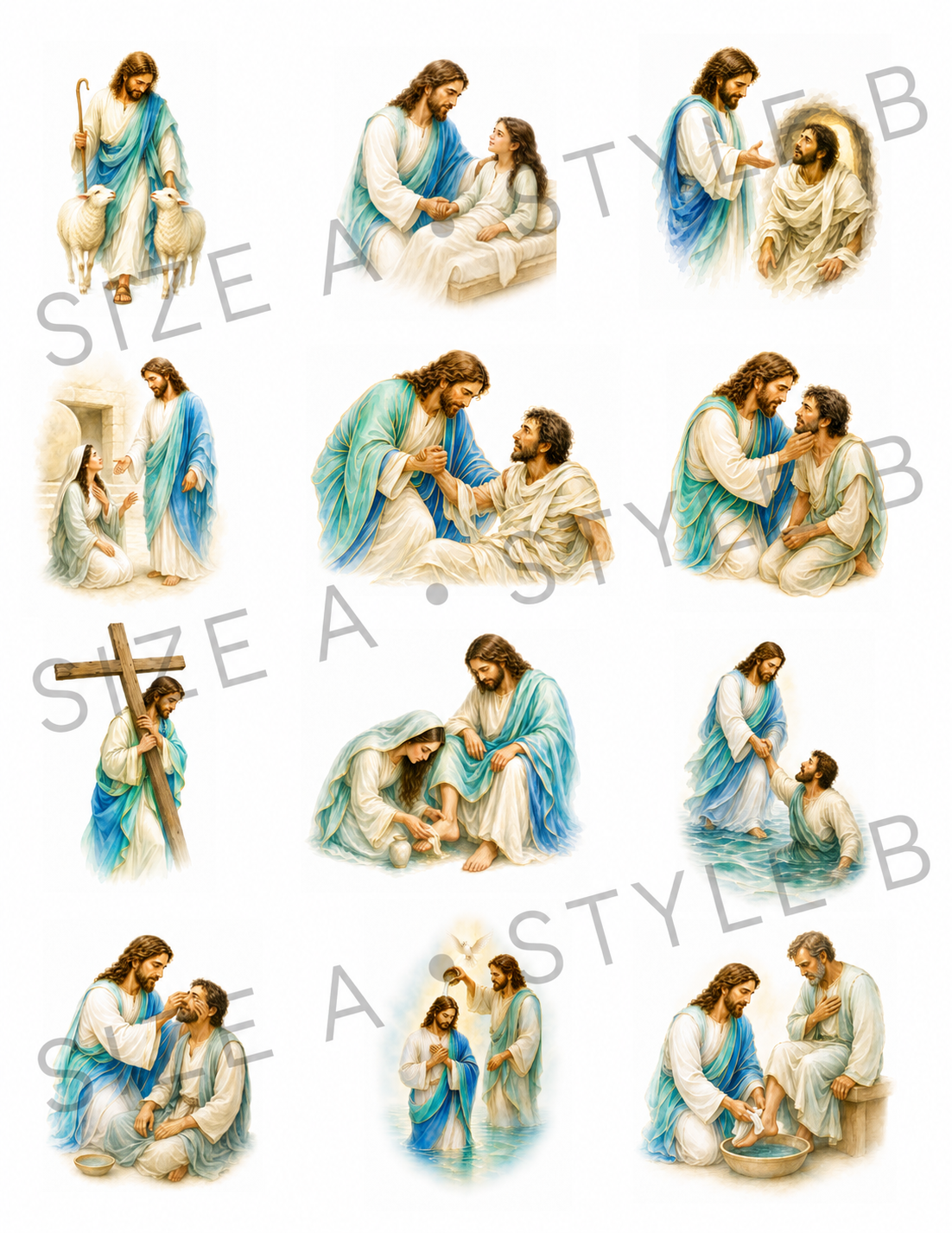 Jesus Story Decoupage Rice Paper